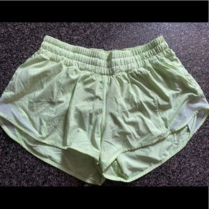 Hotty Hot short 4” lined - rare light lime color